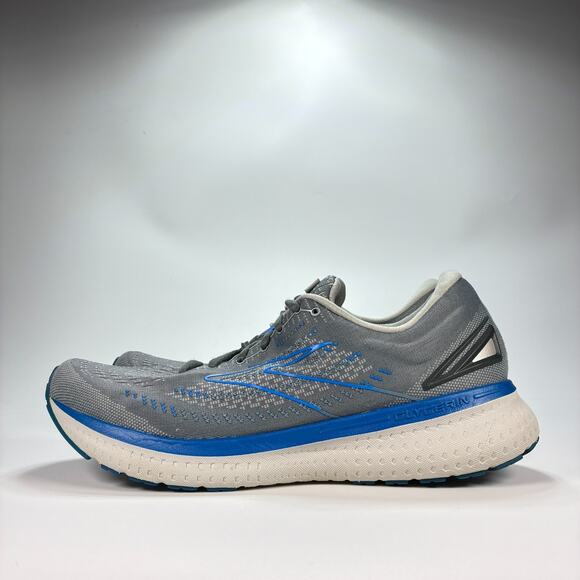 Brooks Glycerin 19 Blue Gray Running Shoes Lace Up 1103562E095 Men's Size 12 2E - Picture 4 of 10